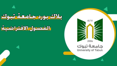 طريقة الدخول إلى الفصول الافتراضية في جامعة تبوك بلاك بورد