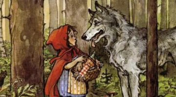 قصة ليلى والذئب بالانجليزي