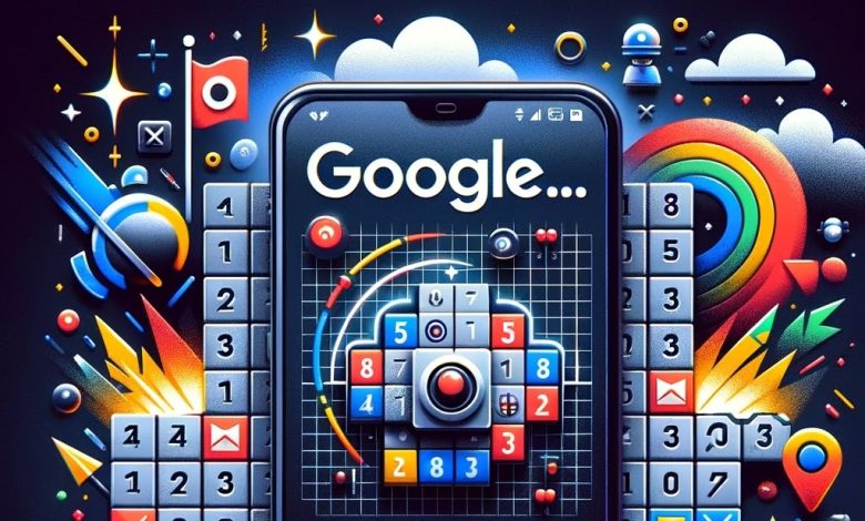 لعبة minesweeper على google