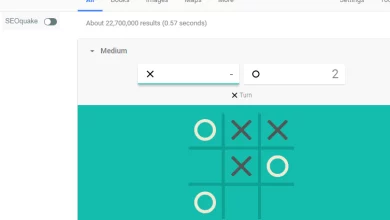 لعبة tic tac toe على google