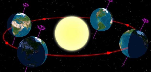 ما هو سبب دوران الأرض