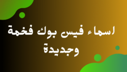 اسماء فيس بوك مزخرفة فخمة للشباب والبنات 2025